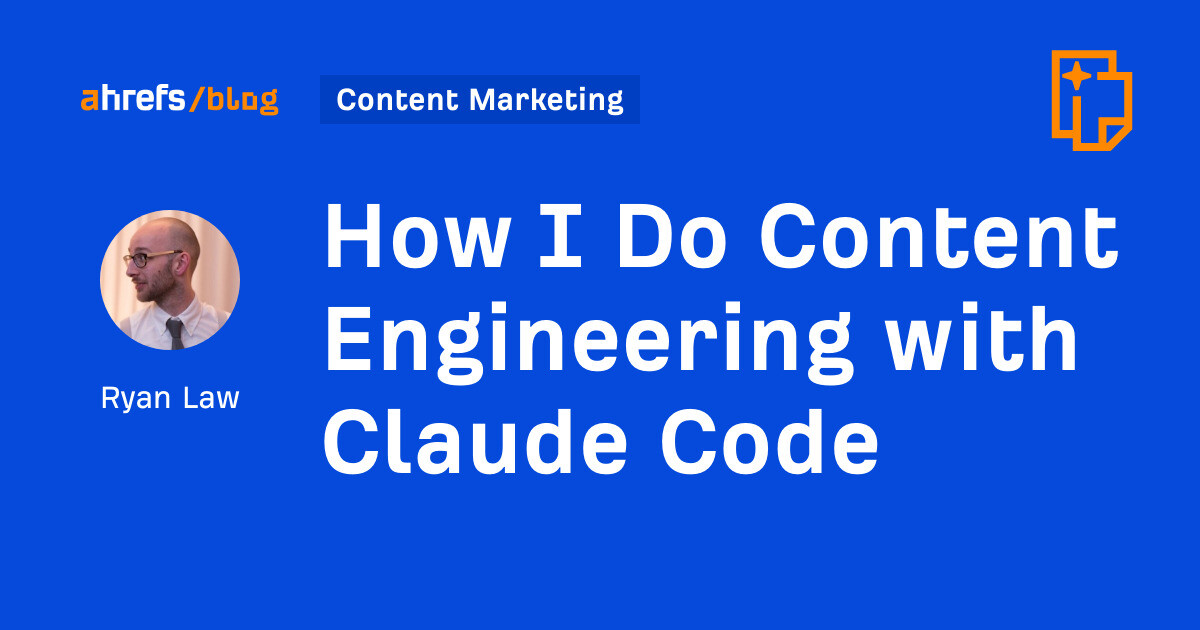 Ahrefs automatiza borradores con Claude Code: 23 skills y drafts en 6–12 minutos